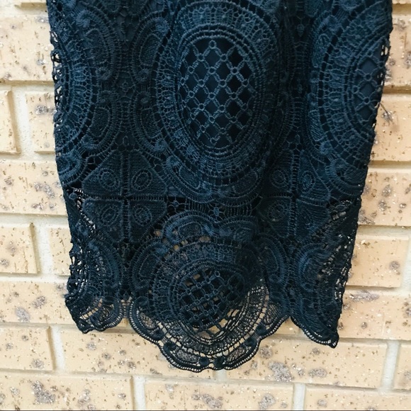NOW Size 8 Tiered Layered Black Lace Skirt Casual Dressy - Picture 3 of 7